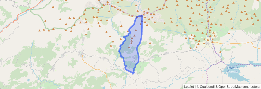 Mapa de ubicacion de Viandar de la Vera.