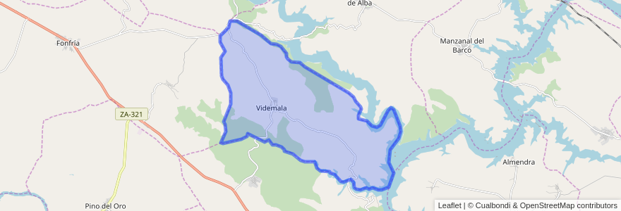 Mapa de ubicacion de Videmala.