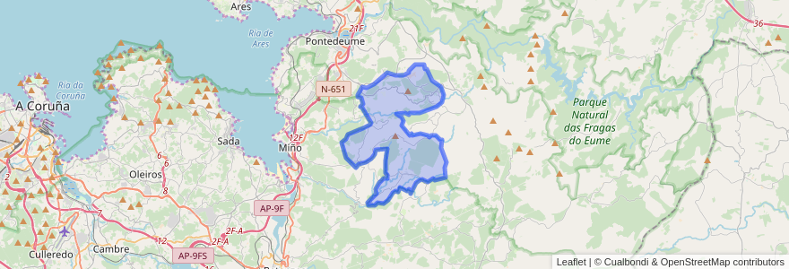 Mapa de ubicacion de Vilarmaior.