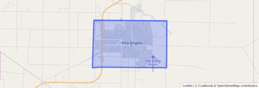 Mapa de ubicacion de Villa Ángela.