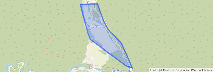 Mapa de ubicacion de La Puerta.