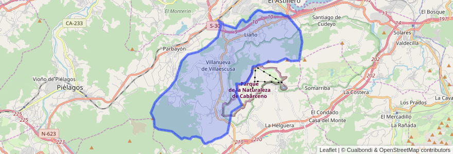 Mapa de ubicacion de Villaescusa.