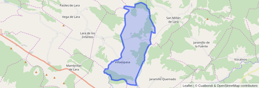 Mapa de ubicacion de Villaespasa.