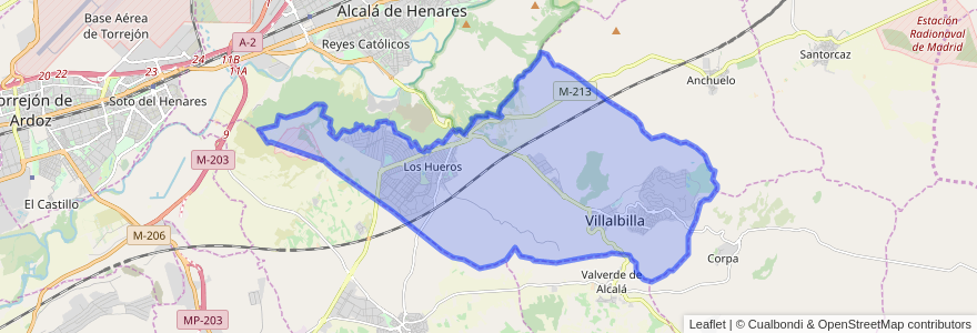 Mapa de ubicacion de Villalbilla.