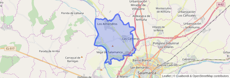 Mapa de ubicacion de Villamayor.