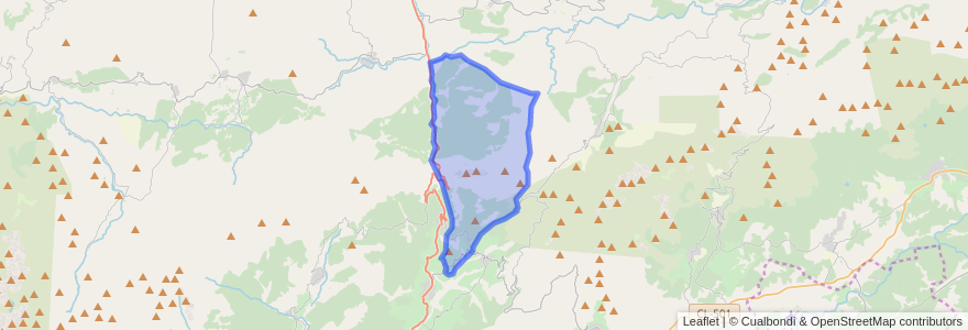 Mapa de ubicacion de Villarejo del Valle.