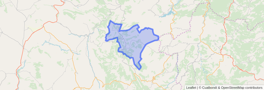 Mapa de ubicacion de Villarluengo.