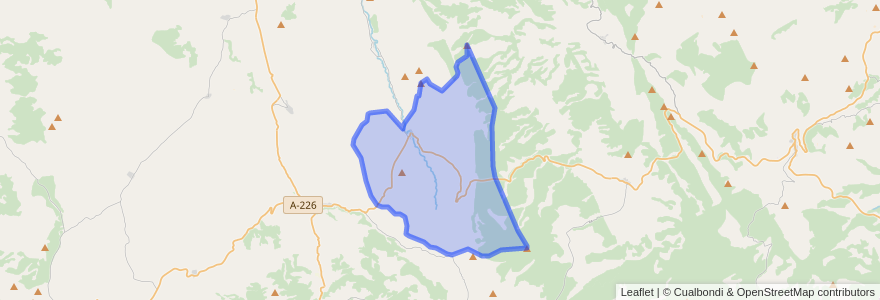 Mapa de ubicacion de Villarroya de los Pinares.