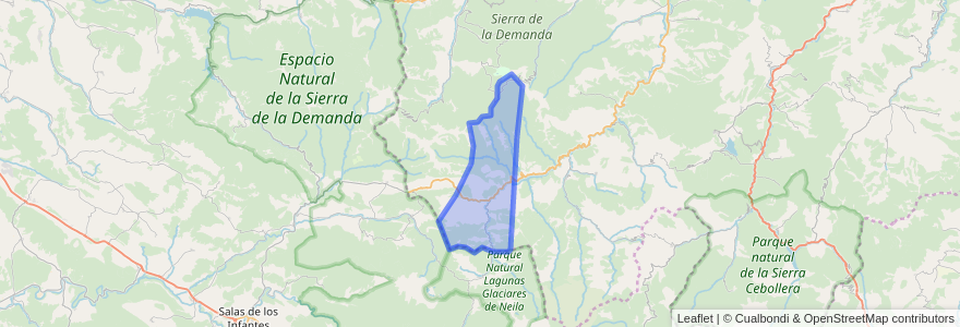 Mapa de ubicacion de Villavelayo.