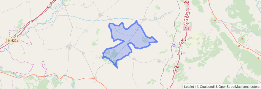 Mapa de ubicacion de Villaverde del Monte.