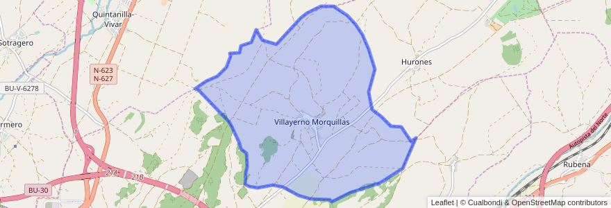 Mapa de ubicacion de Villayerno Morquillas.