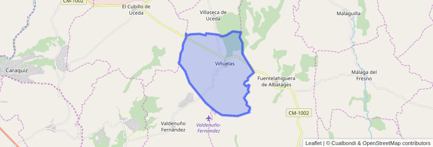 Mapa de ubicacion de Viñuelas.