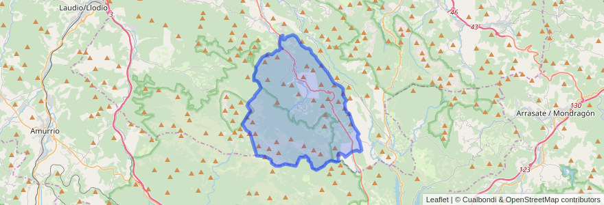 Mapa de ubicacion de Zeanuri.