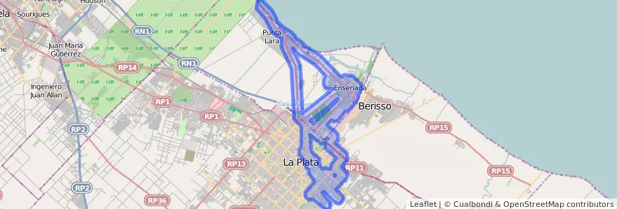 线路的公共交通覆盖 275 在 布宜诺斯艾利斯省.