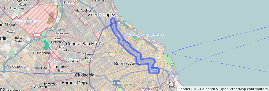 노선의 대중 교통 151 에 Ciudad Autónoma de Buenos Aires.