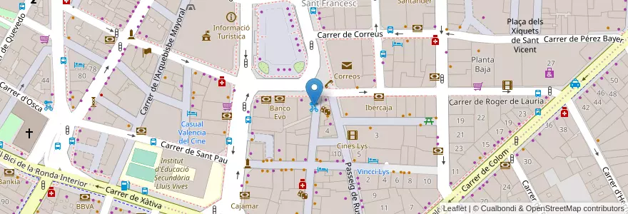 Mapa de ubicacion de 015 Ribera en Spanje, Valencia, Valencia, Comarca De València, Valencia.
