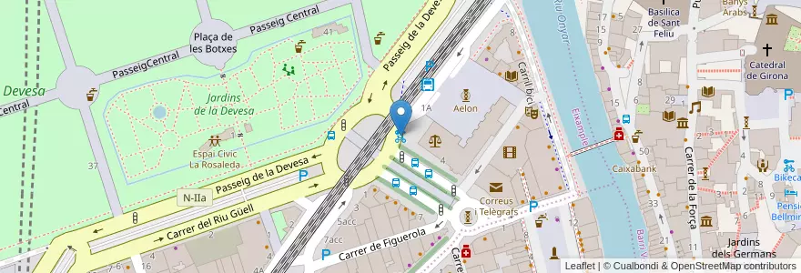 Mapa de ubicacion de 02- Ramon Folch en Spagna, Catalunya, Girona, Gironès, Girona.