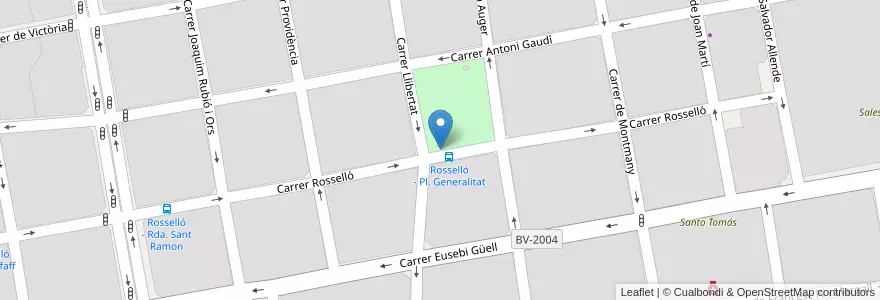 Mapa de ubicacion de 027 Plaça Generalitat en Испания, Каталония, Барселона, Баш-Льобрегат, Sant Boi De Llobregat.