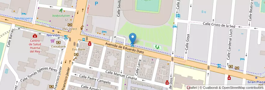 Mapa de ubicacion de 030 Avenida Eduardo Dato en Spain, Andalusia, Sevilla, Seville.