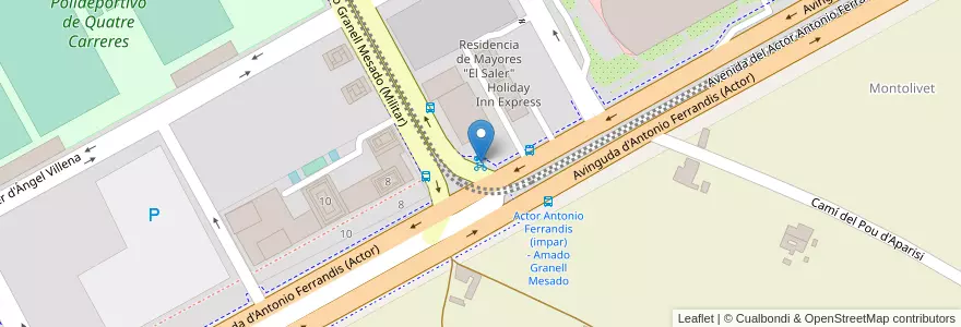 Mapa de ubicacion de 048 Antonio Ferrandis - Amado Granell Mesado en スペイン, バレンシア州, València / Valencia, Comarca De València, València.