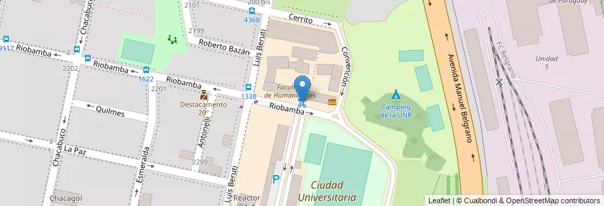Mapa de ubicacion de 05 - Ciudad Universitaria I en Argentina, Santa Fe, Departamento Rosario, Municipio De Rosario, Rosario.