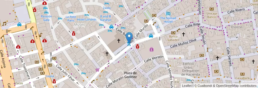 Mapa de ubicacion de 063 Calle San Pablo en 스페인, Andalucía, Sevilla, 세비야.