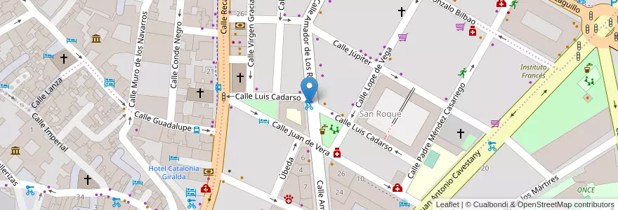 Mapa de ubicacion de 072 Calle Amador de los Ríos en 스페인, Andalucía, Sevilla, 세비야.