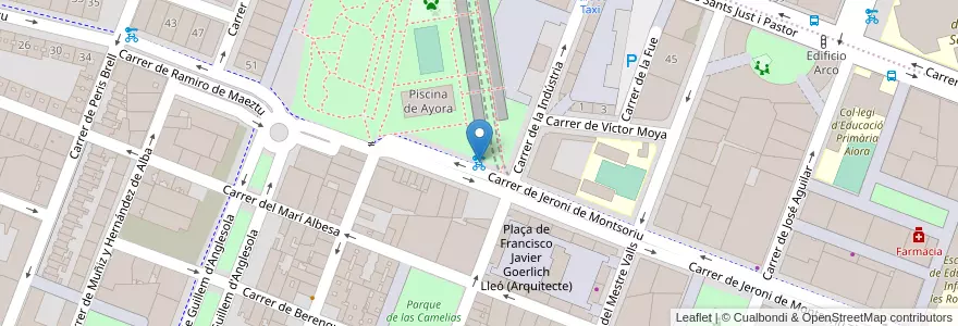 Mapa de ubicacion de 073 Jeroni de Montsoriu en スペイン, バレンシア州, València / Valencia, Comarca De València, València.