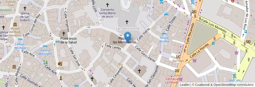 Mapa de ubicacion de 079 Plaza de las Mercedarias en España, Andalucía, Sevilla, Sevilla.