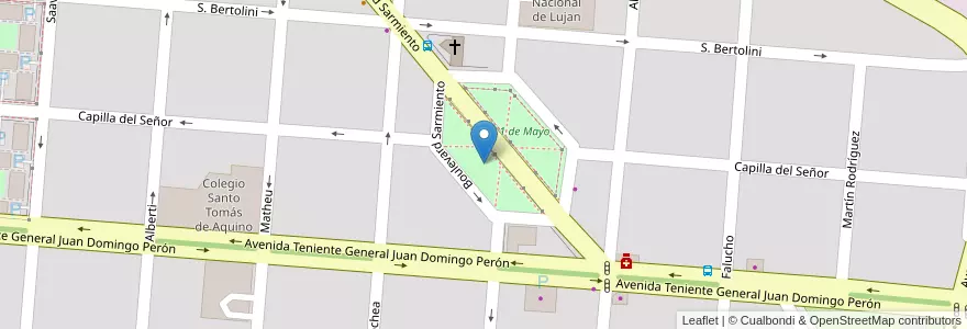 Mapa de ubicacion de 1 de Mayo en アルゼンチン, ブエノスアイレス州, Partido De Campana.