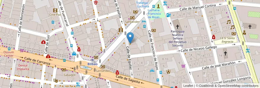 Mapa de ubicacion de 100 Gaviotas en Испания, Мадрид, Мадрид, Área Metropolitana De Madrid Y Corredor Del Henares, Мадрид.