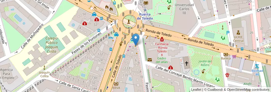Mapa de ubicacion de 100 Montaditos en Испания, Мадрид, Мадрид, Área Metropolitana De Madrid Y Corredor Del Henares, Мадрид.