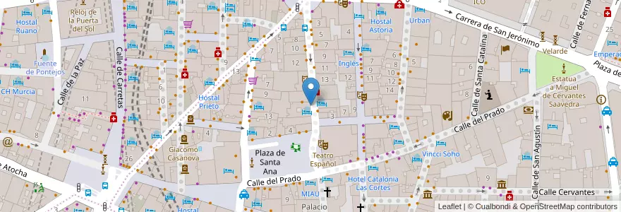 Mapa de ubicacion de 100 Montaditos en Espanha, Comunidade De Madrid, Comunidade De Madrid, Área Metropolitana De Madrid Y Corredor Del Henares, Madrid.