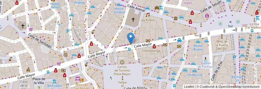 Mapa de ubicacion de 100 Montaditos en Spain, Community Of Madrid, Community Of Madrid, Área Metropolitana De Madrid Y Corredor Del Henares, Madrid.