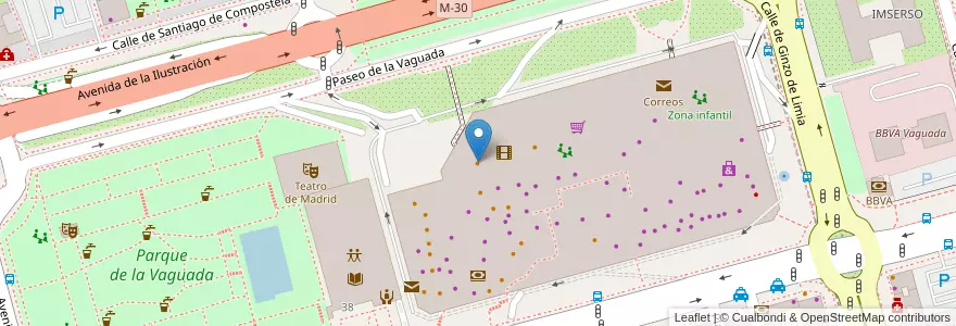 Mapa de ubicacion de 100 montaditos en Испания, Мадрид, Мадрид, Área Metropolitana De Madrid Y Corredor Del Henares, Мадрид.
