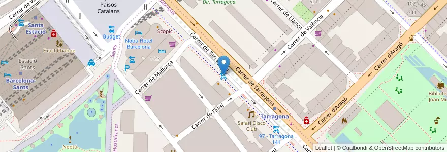 Mapa de ubicacion de 100 - Tarragona 159 en Испания, Каталония, Барселона, Барселонес, Барселона.