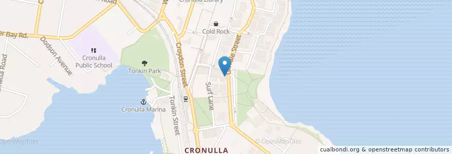 Mapa de ubicacion de Buzz Bar en Australie, Nouvelle Galles Du Sud, Sutherland Shire Council, Sydney.