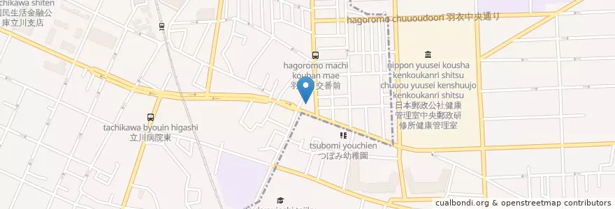 Mapa de ubicacion de サンドラッグ en Japan, Tokyo, Kunitachi.