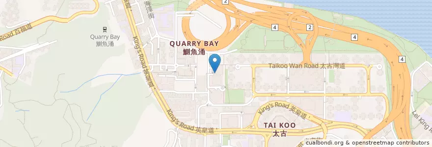 Mapa de ubicacion de 濠豐大廈 Oxford House en Chine, Guangdong, Hong Kong, Île De Hong Kong, Nouveaux Territoires, 東區 Eastern District.