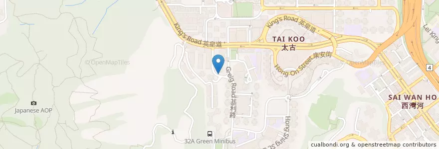 Mapa de ubicacion de HK Aqua Plaza en 중국, 광둥성, 홍콩, 홍콩섬, 신제, 東區 Eastern District.