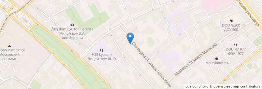 Mapa de ubicacion de Траттория Semplice en Rússia, Distrito Federal Central, Москва, Центральный Административный Округ, Басманный Район.