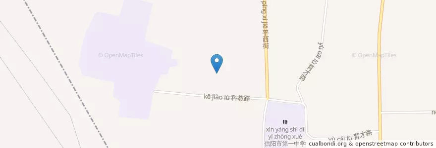 Mapa de ubicacion de 平西街道 en Китай, Хэнань, 信阳市, 平桥区, 平西街道.