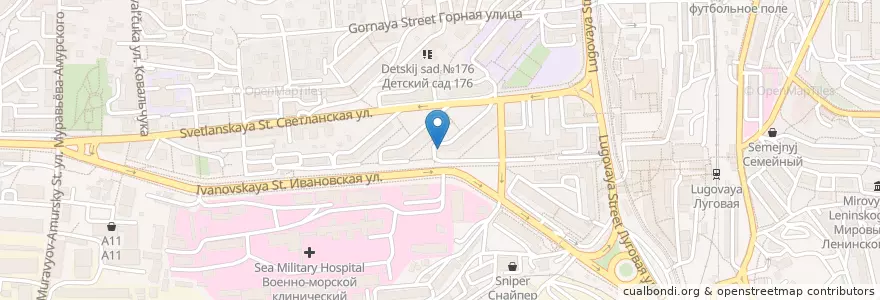 Mapa de ubicacion de Госаптека en Russia, Distretto Federale Dell'estremo Oriente, Territorio Del Litorale, Владивостокский Городской Округ.