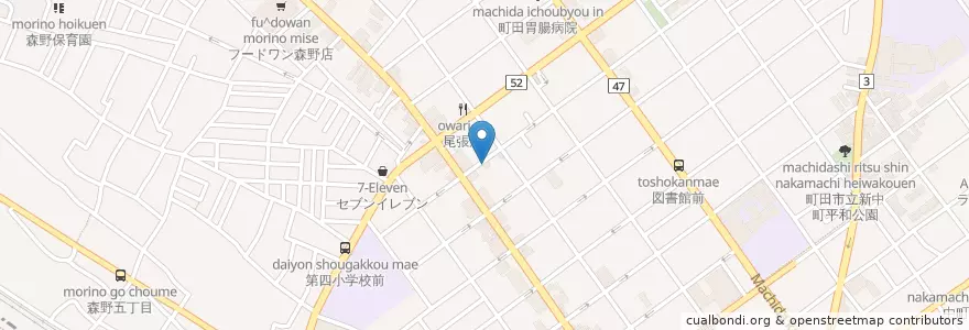 Mapa de ubicacion de 町田ベテル教会 en اليابان, 東京都, 町田市.