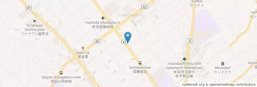 Mapa de ubicacion de マクドナルド en Japan, 東京都, 町田市.