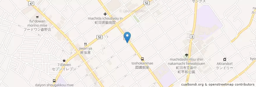 Mapa de ubicacion de モリヤ動物病院 en Japonya, 東京都, 町田市.