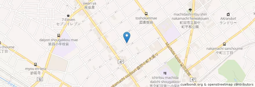 Mapa de ubicacion de 町田美容専門学校 en 日本, 东京都/東京都, 町田市.