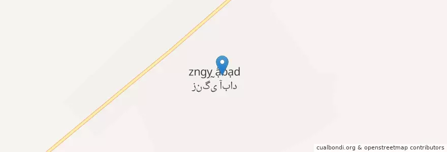 Mapa de ubicacion de زنگی‌آباد en Iran, Fars, شهرستان مرودشت, بخش مرکزی شهرستان مرودشت, دهستان نقش رستم, زنگی‌آباد.