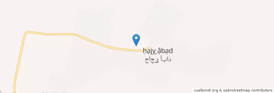 Mapa de ubicacion de حاجی‌آباد en Irán, Fars, شهرستان مرودشت, بخش مرکزی شهرستان مرودشت, دهستان نقش رستم, حاجی‌آباد.