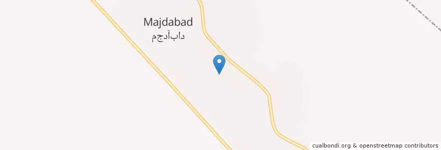 Mapa de ubicacion de مجدآباد en Irán, Fars, شهرستان مرودشت, بخش مرکزی شهرستان مرودشت, دهستان مجدآباد.